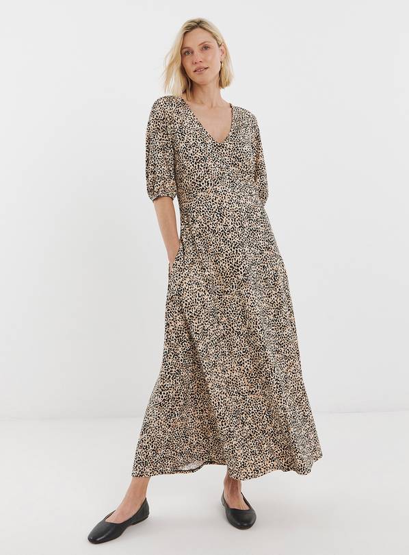 JD WILLIAMS Puff Sleeve Soft Touch Jersey Dress 18